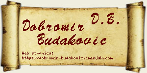 Dobromir Budaković vizit kartica